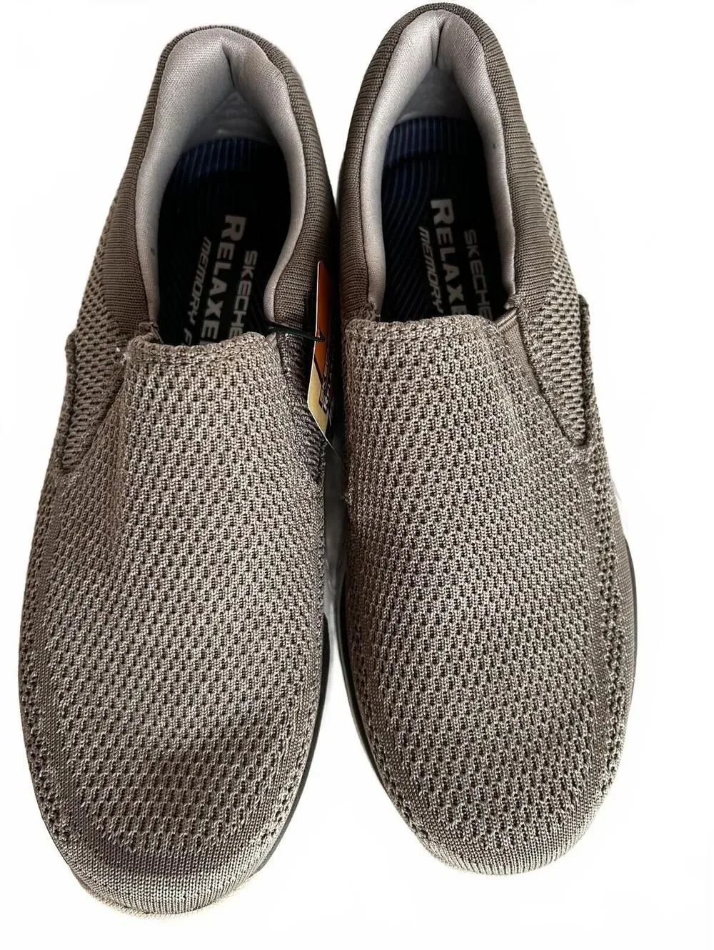 Skechers Expected Gomel Taupe Grey Slip On Men's Size 8 NWT